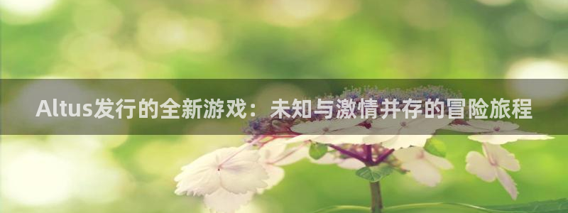 亿万28官网注册方法视频教程：Altus发行的全新游戏：未知与激情并存的冒险旅程