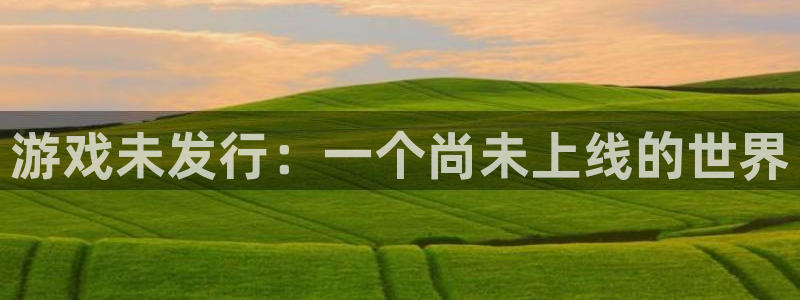 亿万28子怎么来的：游戏未发行：一个尚未上线的世界